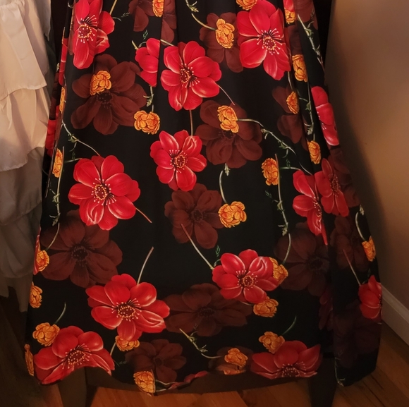 Floral long sleeve maxi dress shein size lg - Picture 3 of 3